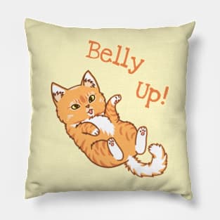 Belly Up Cat Pillow