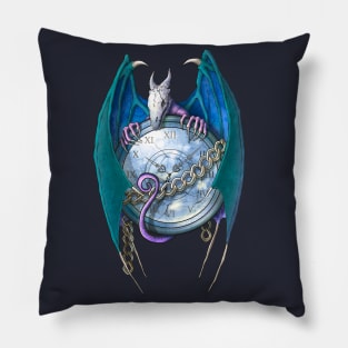 Dragon and watch (1st version) Pillow