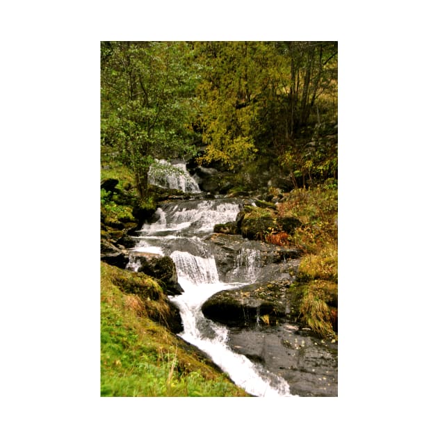 Waterfall Flamsdalen Valley Flam Norway Scandinavia by AndyEvansPhotos