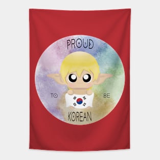 Proud to be Korean (Sleepy Forest Creatures) Tapestry