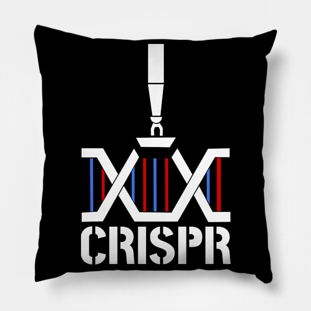 CRISPR DNA Genetic Engineering Pillow by CrissWild