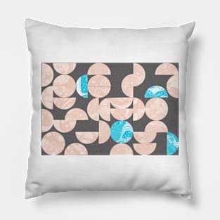 Mid Century Modern Circles #6 Pillow