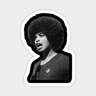 Angela Davis, Black Woman, Black History, Black Lives Matter Magnet