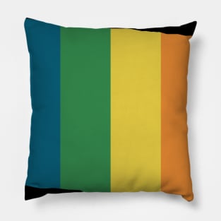 North Dakota State Rainbow Pillow