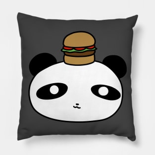 Hamburger Panda Face Pillow