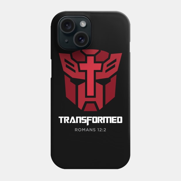 Transformed romans 12:2 christian Phone Case by societee28