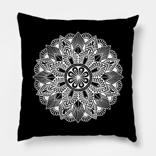 Mandala (white) Pillow