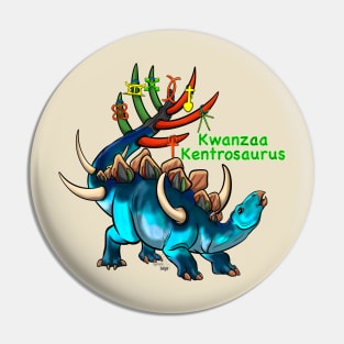 TWD HoliDinos: Kwanzaa Kentrosaurus - Text Pin