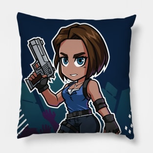 Jill Valentine v2 Chibi RE3 Remake Pillow