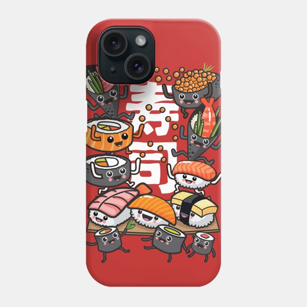 Sushi Phone Case by Plushism