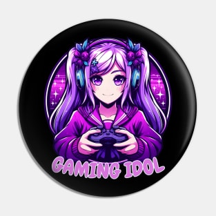 Gaming gamer girl Pin