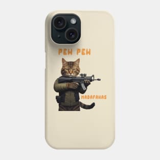 Pew Pew Madafakas - Vintage Angry Crazy Cat Phone Case