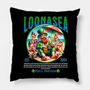 The Loonasea stop by the Joint Bar Lounge Essex Maryland Pillow