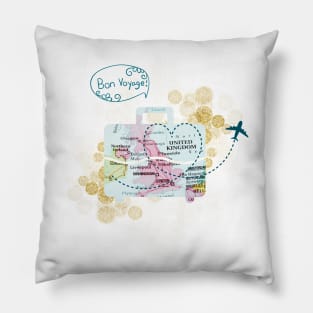 Pack your bags and travel to the UK Pillow