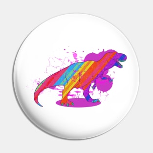 Rainbowsaurus-Rex Pin