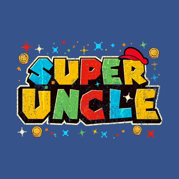 Gamer Super Uncle Funny Father Day by EliDidias