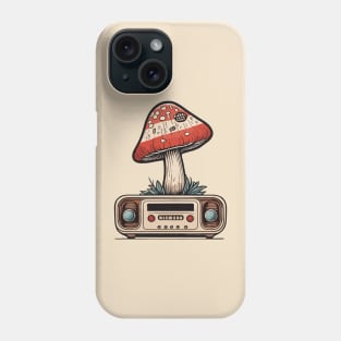 Vintage Radio And Red Muchroom Phone Case