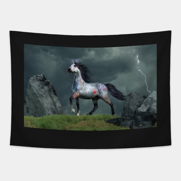 War Horse of the Storm Tapestry by DanielEskridge