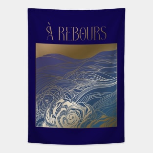 A rebours: stormy sea Tapestry