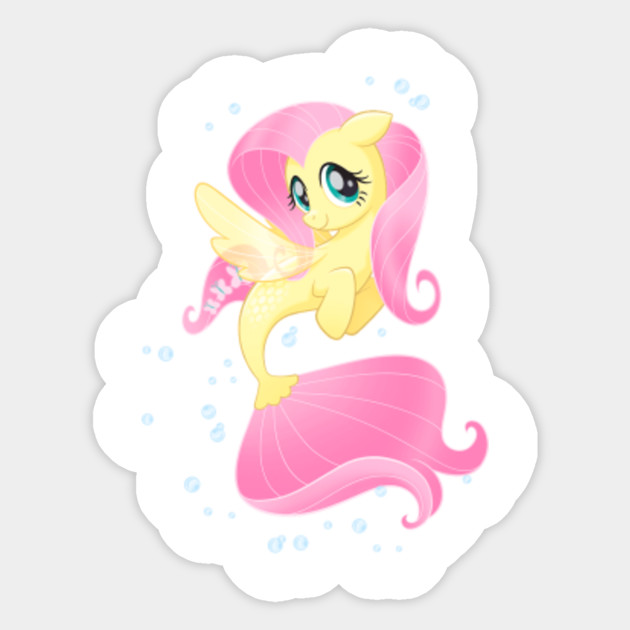 Fluttershy Sea Pony My Little Pony Sticker Teepublic