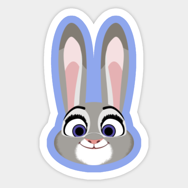 judy hopps is on the case zootopia sticker teepublic