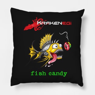 Fish Candy Kraken Pillow