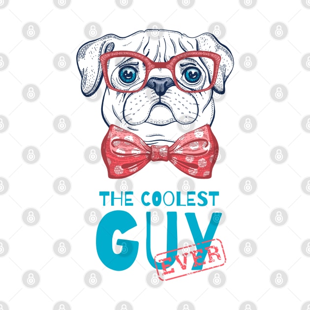 Coolest guy ever pug dog by sharukhdesign