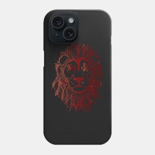 fierce_lion_red Phone Case