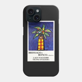 Brissago e Ronco s Ascona,Travel Poster Phone Case