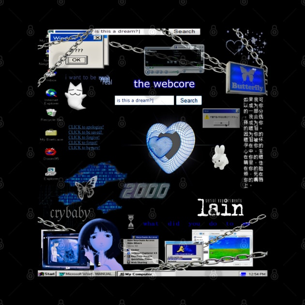 Cybercore World Blue Aesthetic by Cyber Cyanide