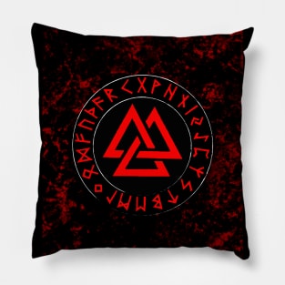 Valknut Norse Symbol Pillow