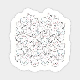 Cute Kawaii Cats Magnet