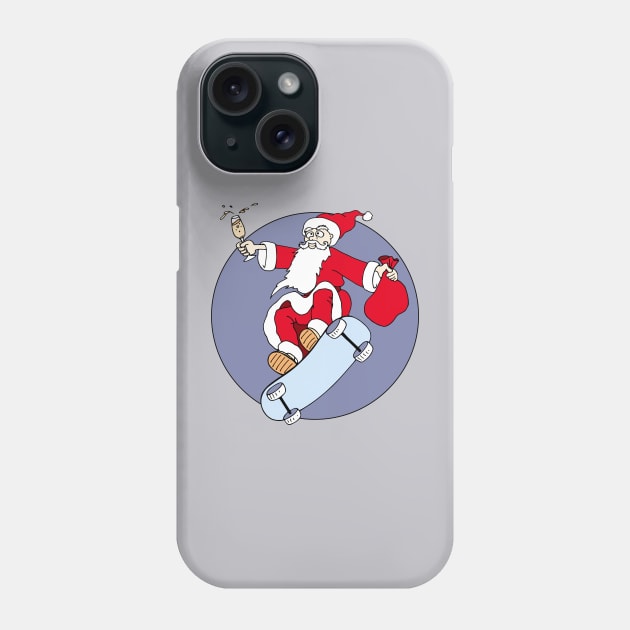 santa claus delivering the christmas gift Phone Case by SwetlanaArt