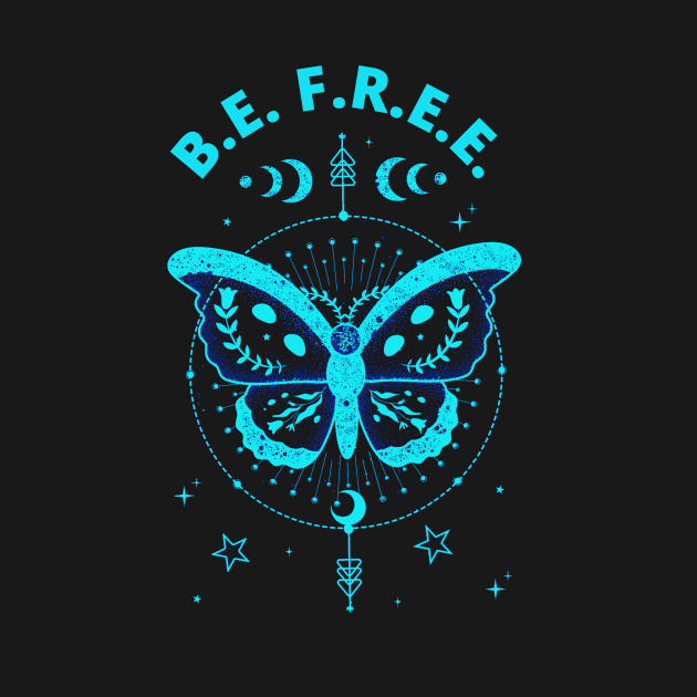 Blue Butterfly - Be Free by Calmavibes