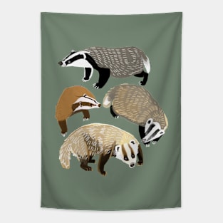Eurasian Badgers #2 Tapestry