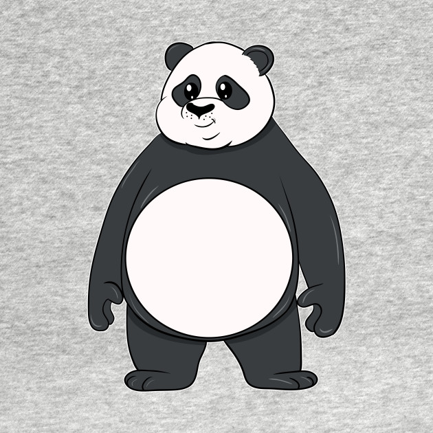 Discover Mr. Panda and his bamboo shoots - Panda - T-Shirt