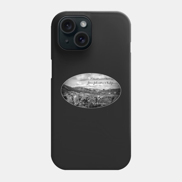 mountains seen from Johnston's Ridge, oval Phone Case by DlmtleArt