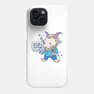 Funny Animal pun Vincent van goat with quote Phone Case