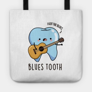 Blues Tooth Cute Dental Music Pun Tote