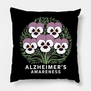 alzheimer's awareness Pillow