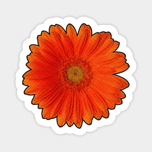 Gerbera flower pop art Magnet