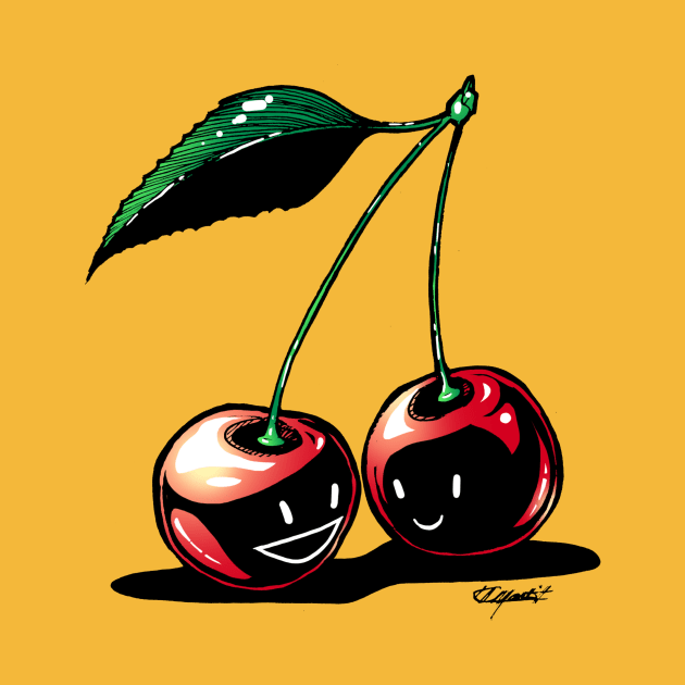 Pair O' Cherries - Buddies by Indi Martin