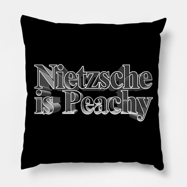 Nietzsche Funny Humorous Philosophy / Nihilism tee Pillow by DankFutura