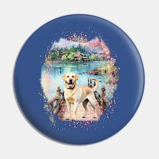 Dog - Golden Labrador Retriever Pin