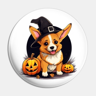 Halloween Pembroke Welsh Corgi Dog #3 Pin