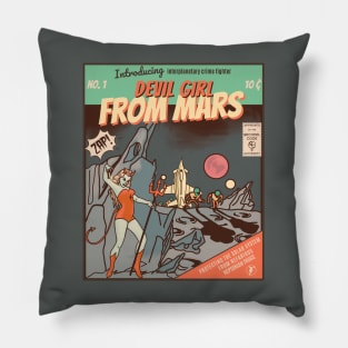 Devil Girl From Mars Pillow