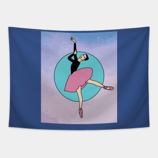 Dancing Ballerina Ballet Figures Tapestry