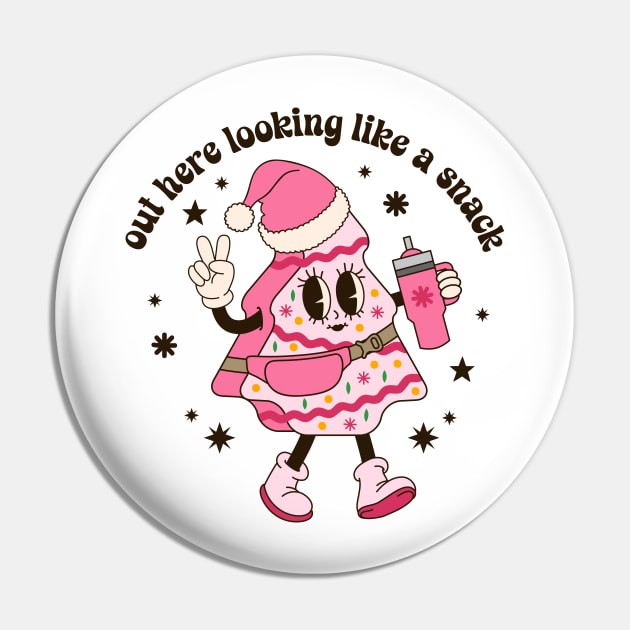 Out Here Looking Like A Snack Cute Boo Jee Xmas Tr T-Shirt Pin by Hobbybox