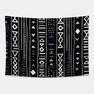 Boho Mudcloth African Geometric Pattern Tapestry