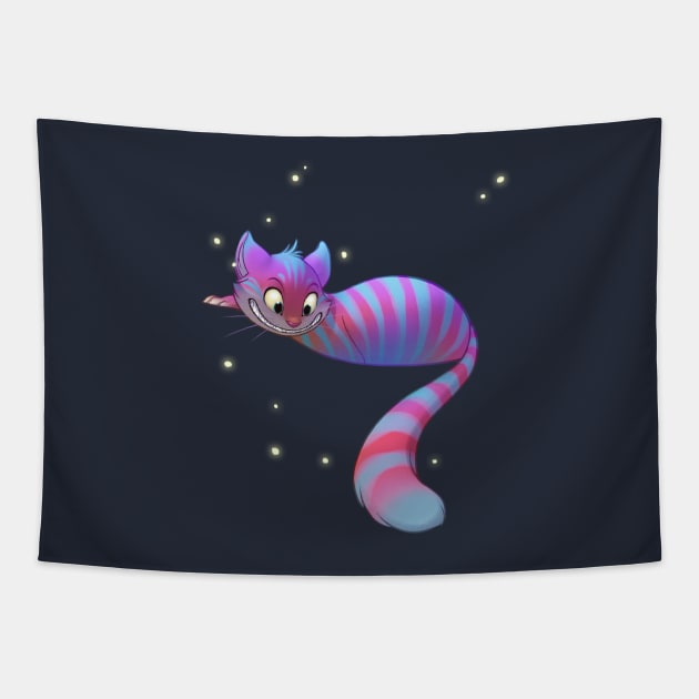 Cheshire Cat Tapestry by ChelseaKenna